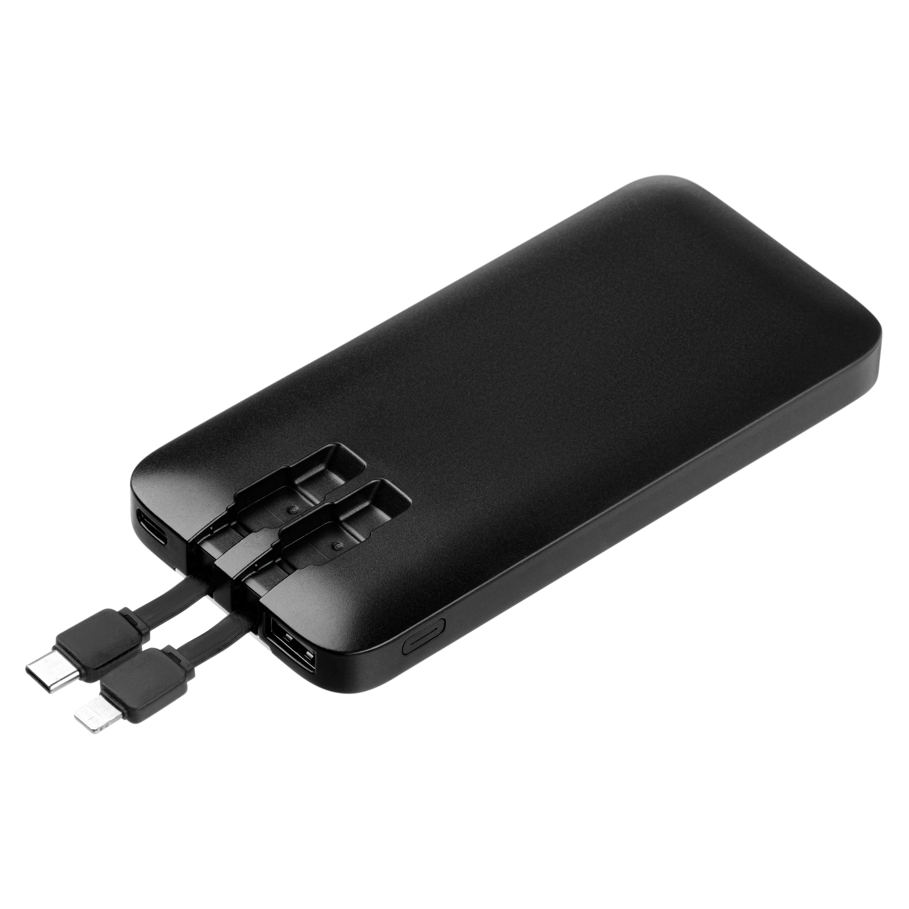 Внешний аккумулятор с подсветкой, Optima, 10000 mAh, черный / 