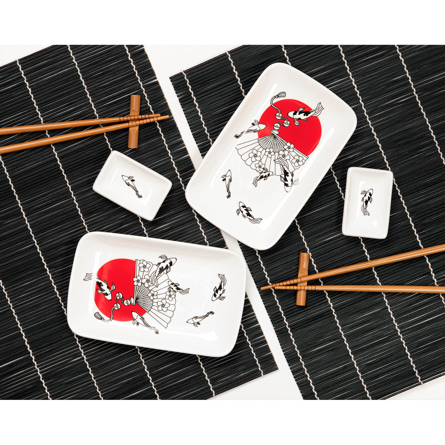 Набор для сервировки суши Tokyo, черный / 