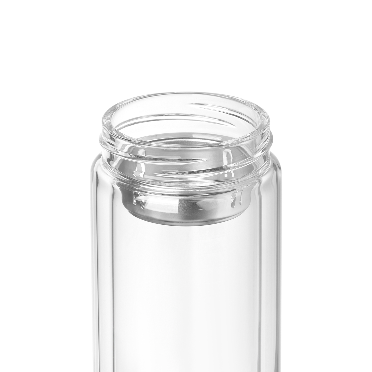 Бутылка стеклянная с двойными стенками, Aravia, 380 ml, синяя / 
