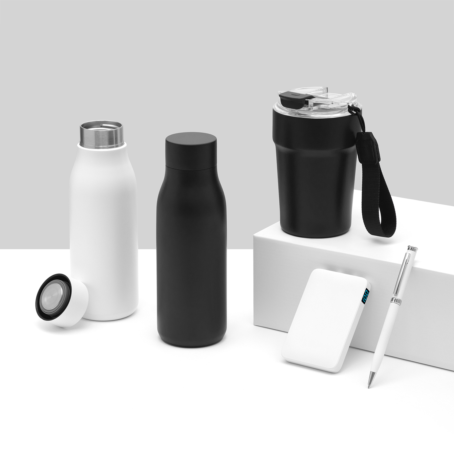 Внешний аккумулятор с подсветкой Ancor 5000 mAh, белый / 