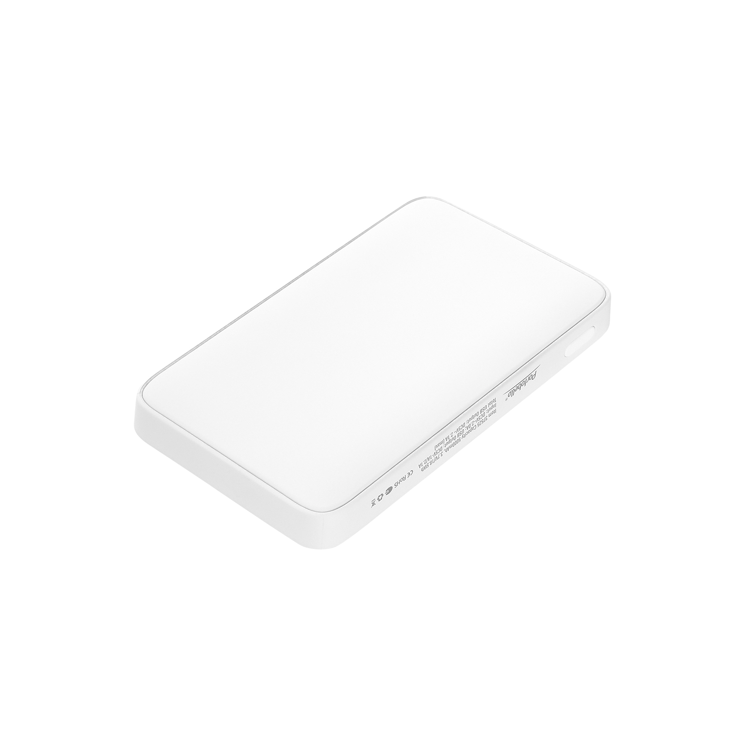 Внешний аккумулятор с подсветкой Ancor 5000 mAh, белый / 
