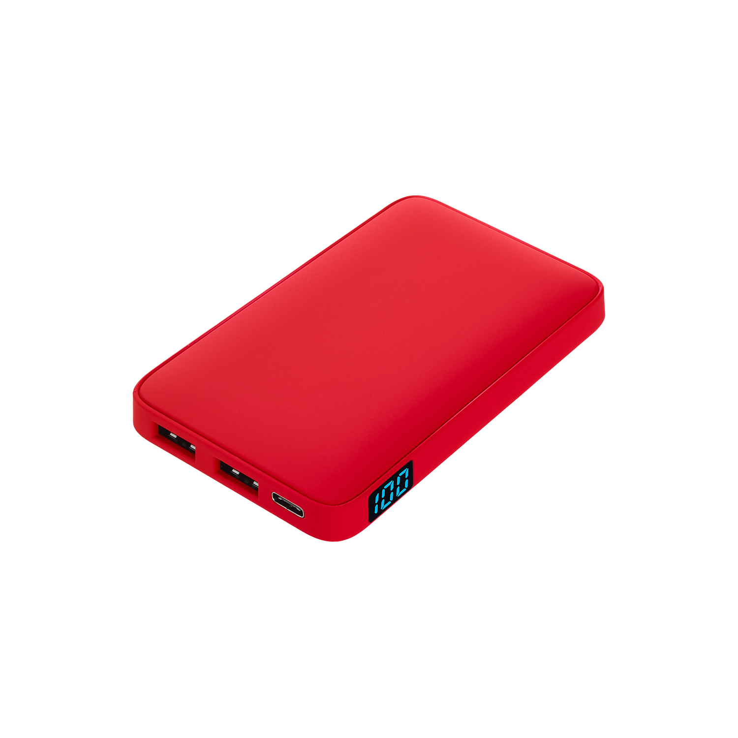 Внешний аккумулятор с подсветкой Ancor 5000 mAh, красный / 