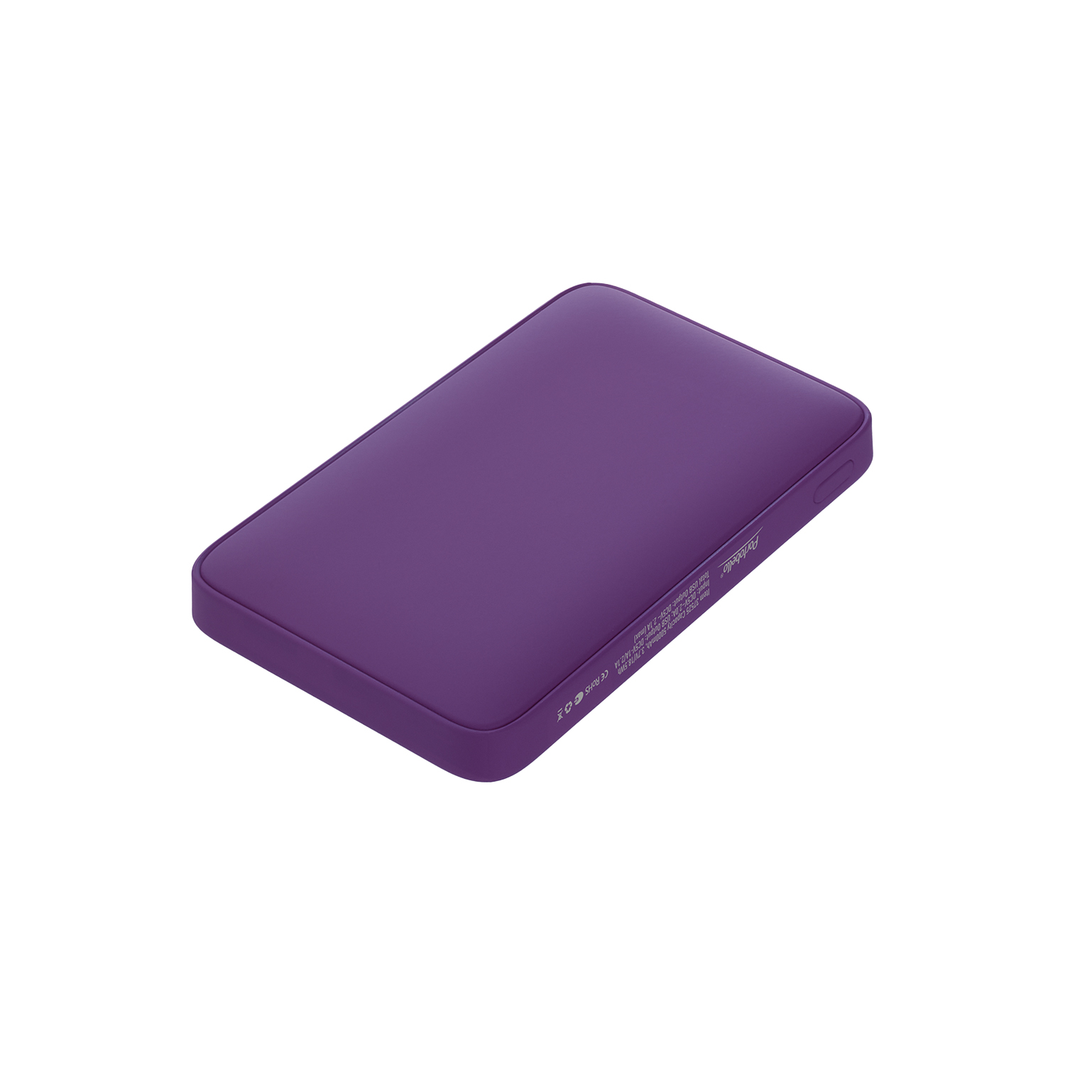 Внешний аккумулятор с подсветкой Ancor 5000 mAh, фиолетовый / 