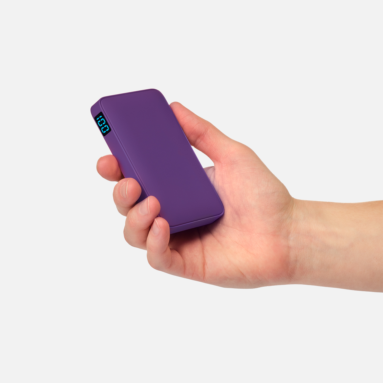 Внешний аккумулятор с подсветкой Ancor 5000 mAh, фиолетовый / 