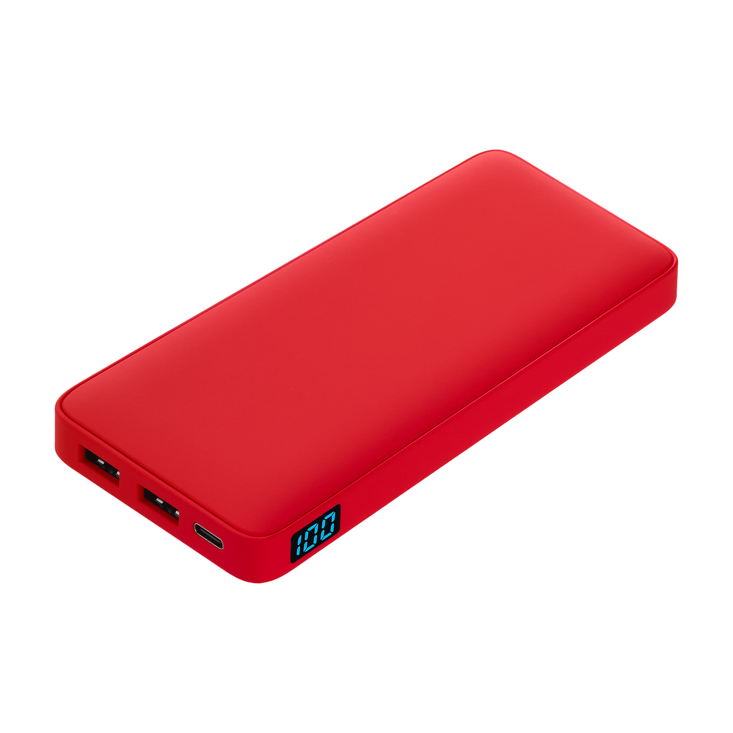 Внешний аккумулятор с подсветкой Ancor Plus 10000 mAh, красный / 