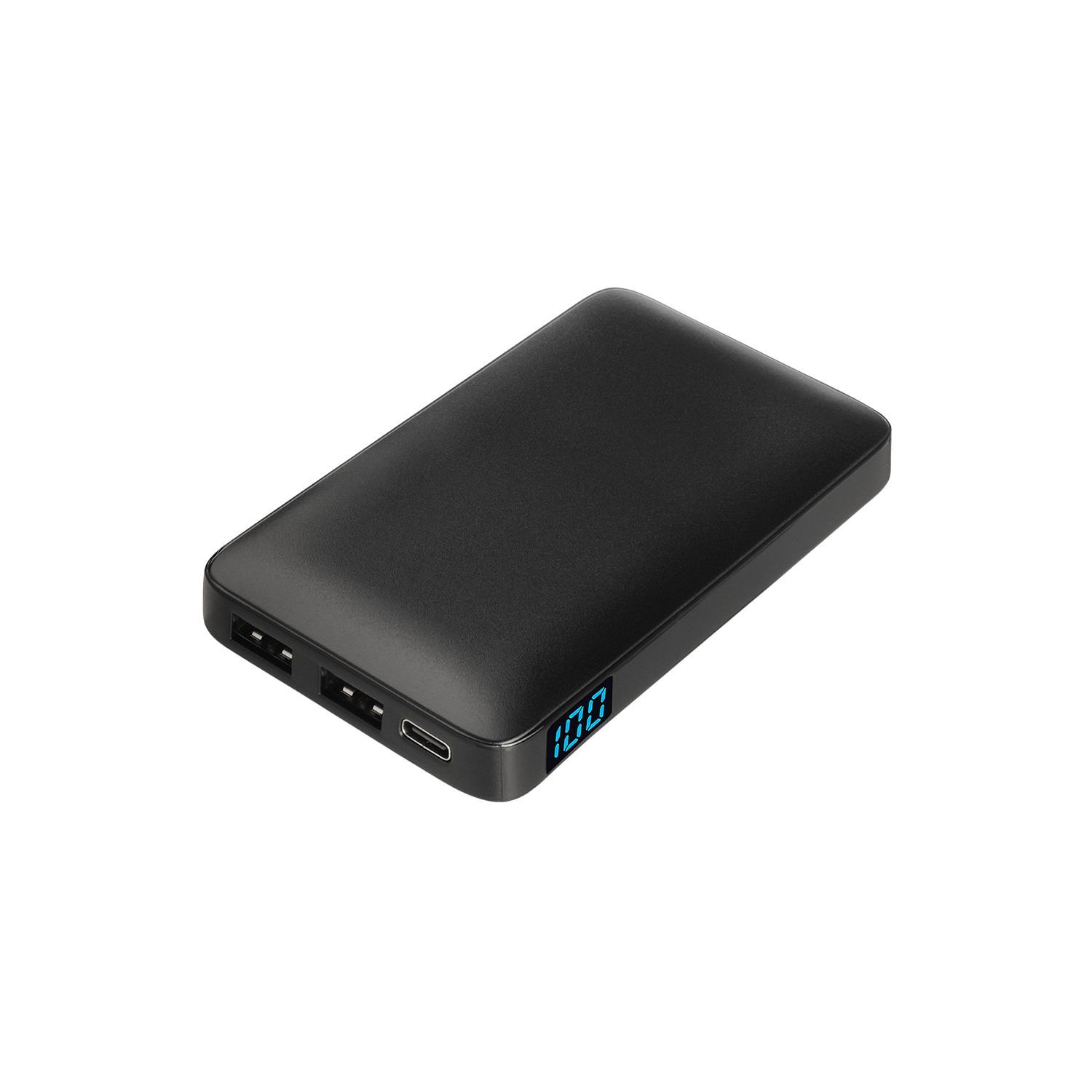 Внешний аккумулятор с цветной подсветкой Ancor 5000 mAh, черный / 