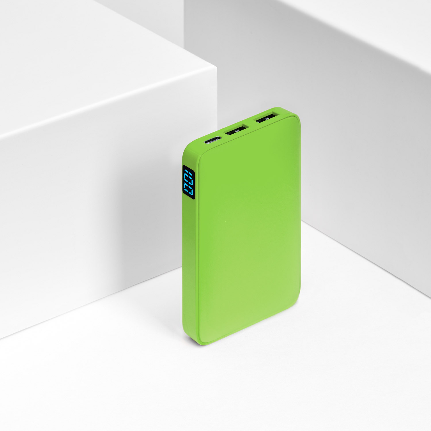 Внешний аккумулятор с подсветкой Ancor 5000 mAh, салатовый / 