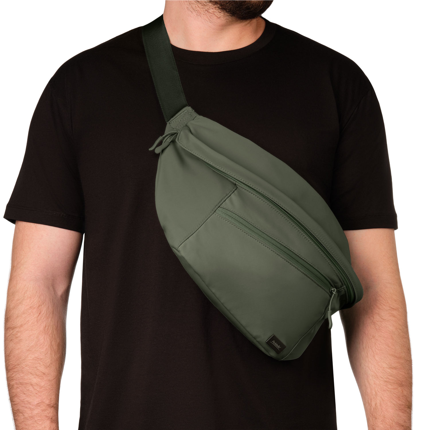 Сумка cross body Boston, зеленая / 