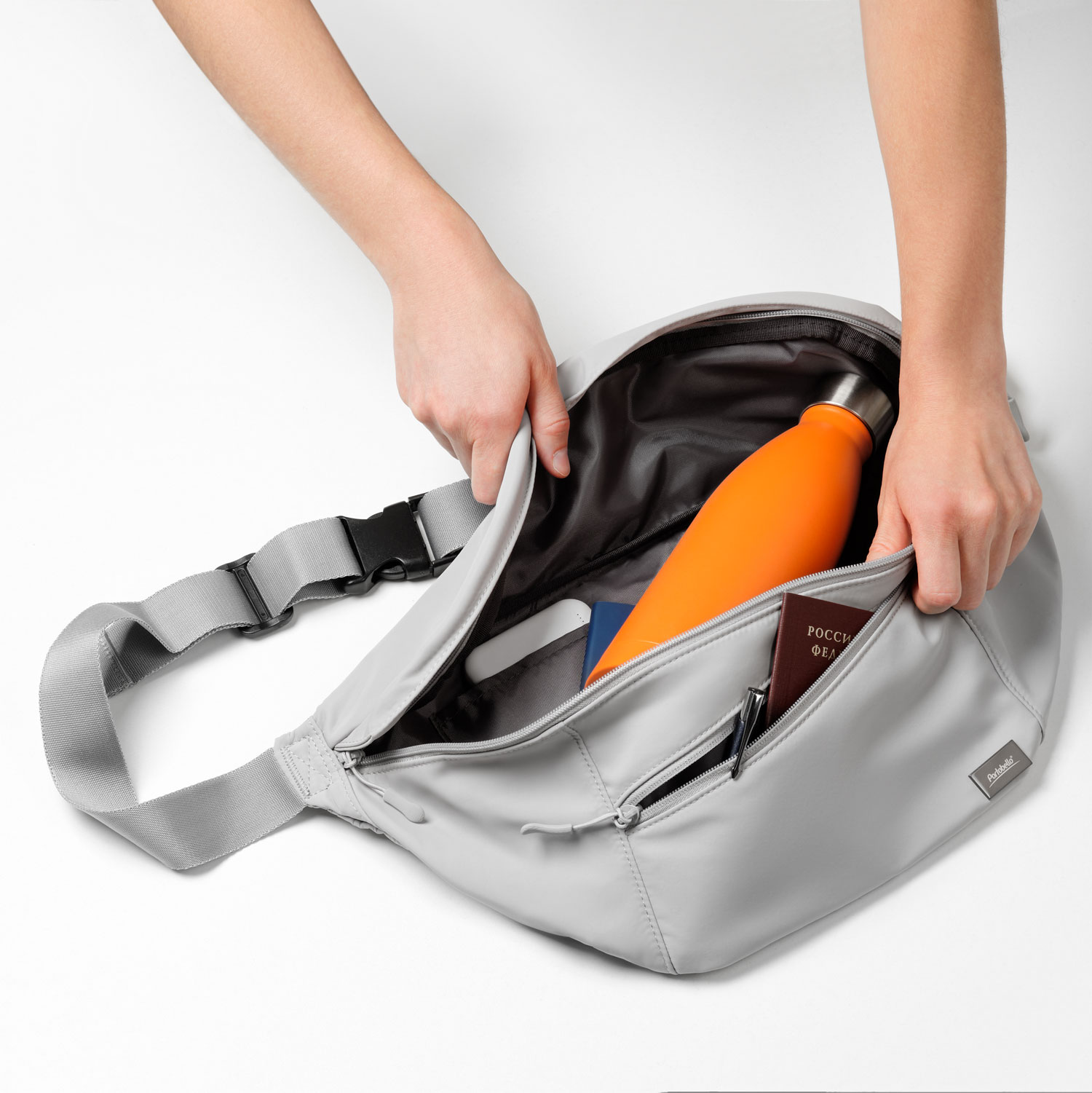 Сумка cross body Boston, серая / 