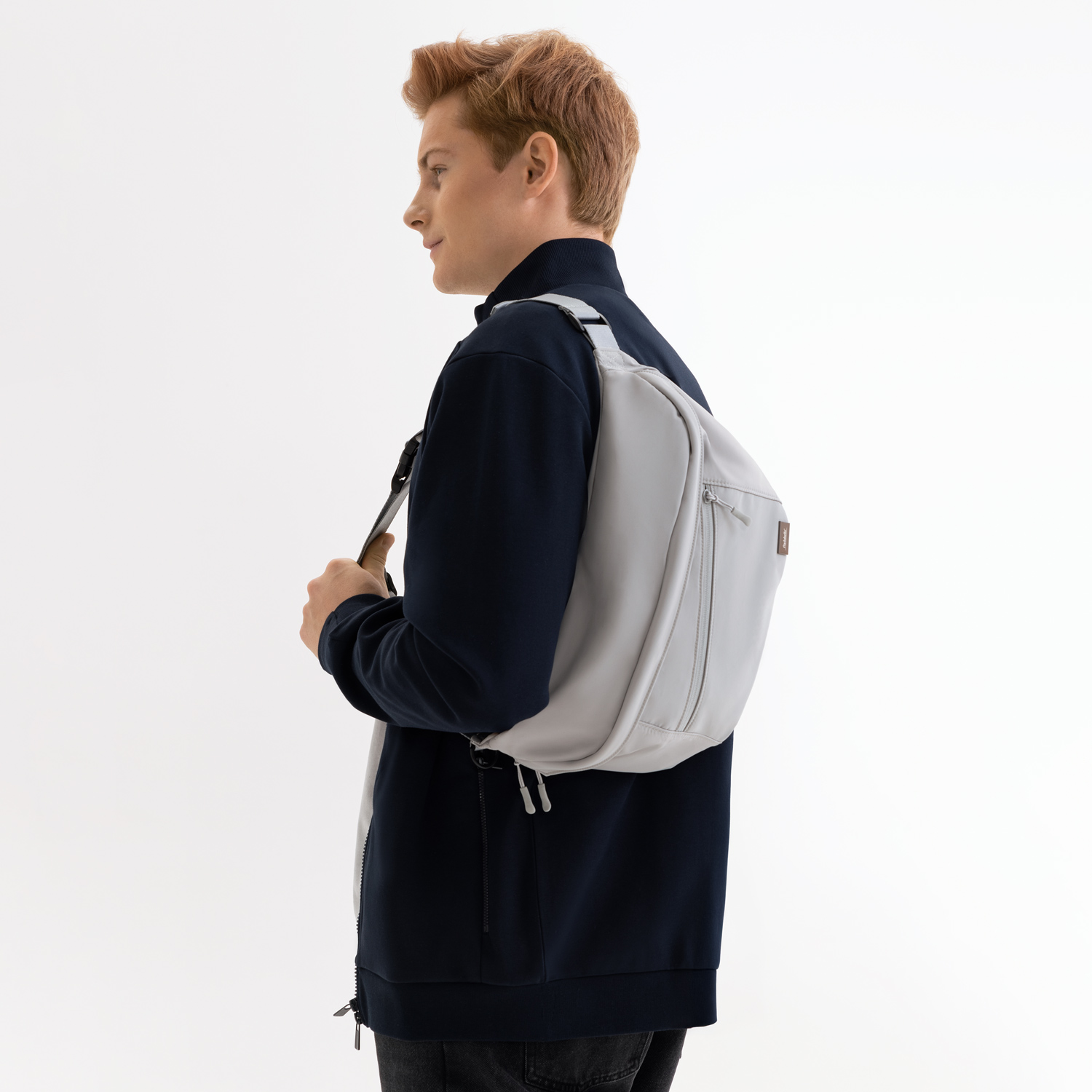 Сумка cross body Boston, серая / 