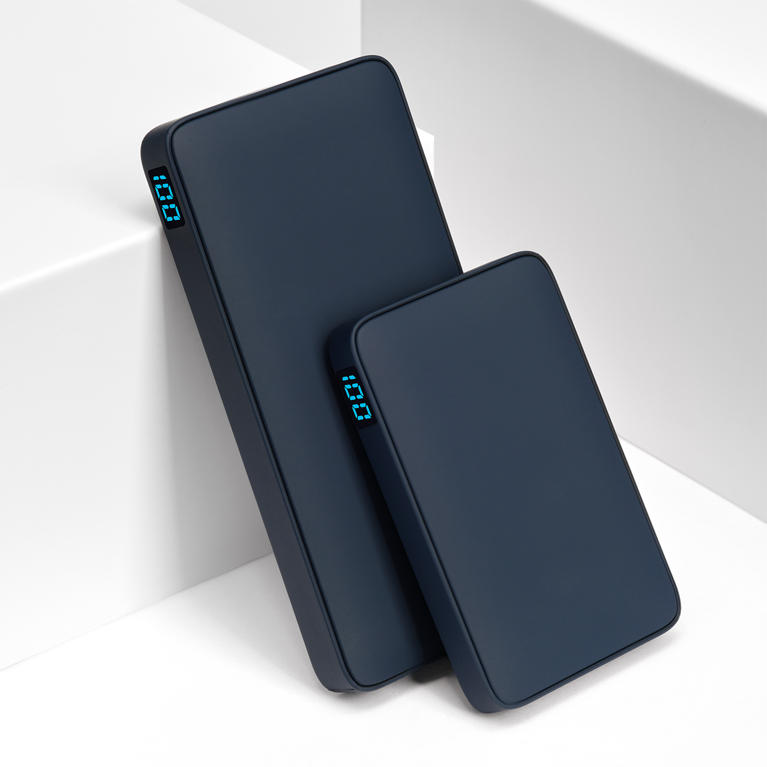 Внешний аккумулятор с подсветкой Ancor PD Plus 10000 mAh, синий / 