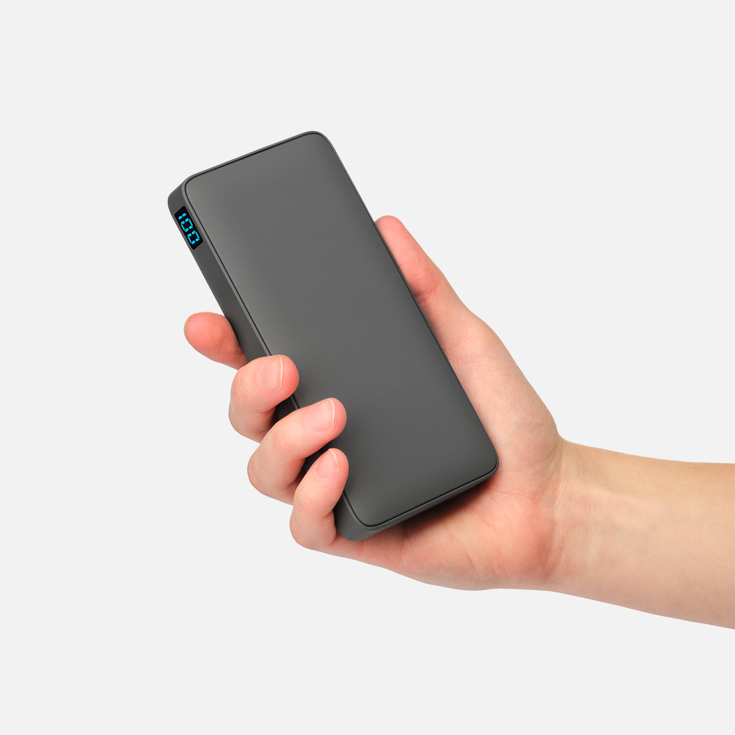 Внешний аккумулятор с подсветкой Ancor PD Plus 10000 mAh, серый / 