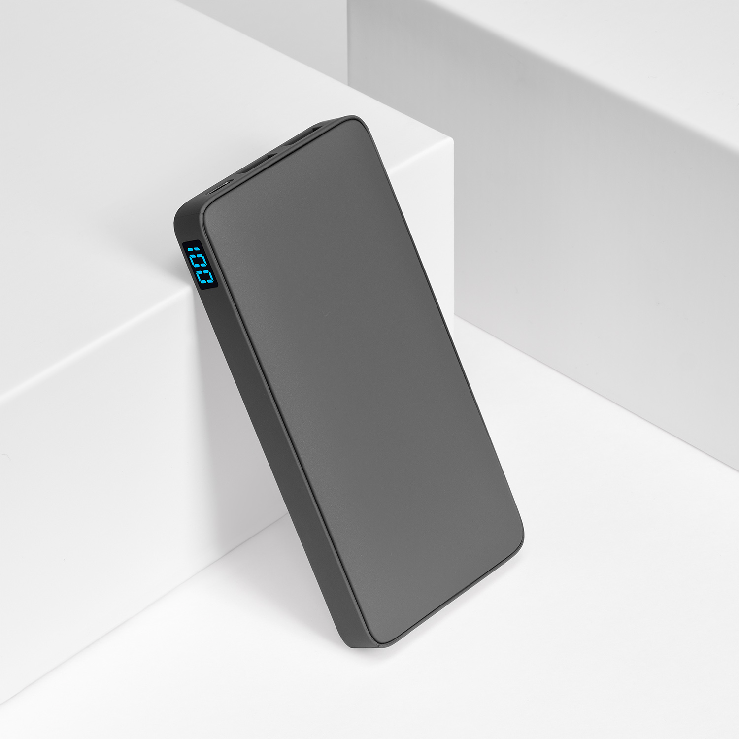 Внешний аккумулятор с подсветкой Ancor PD Plus 10000 mAh, серый / 