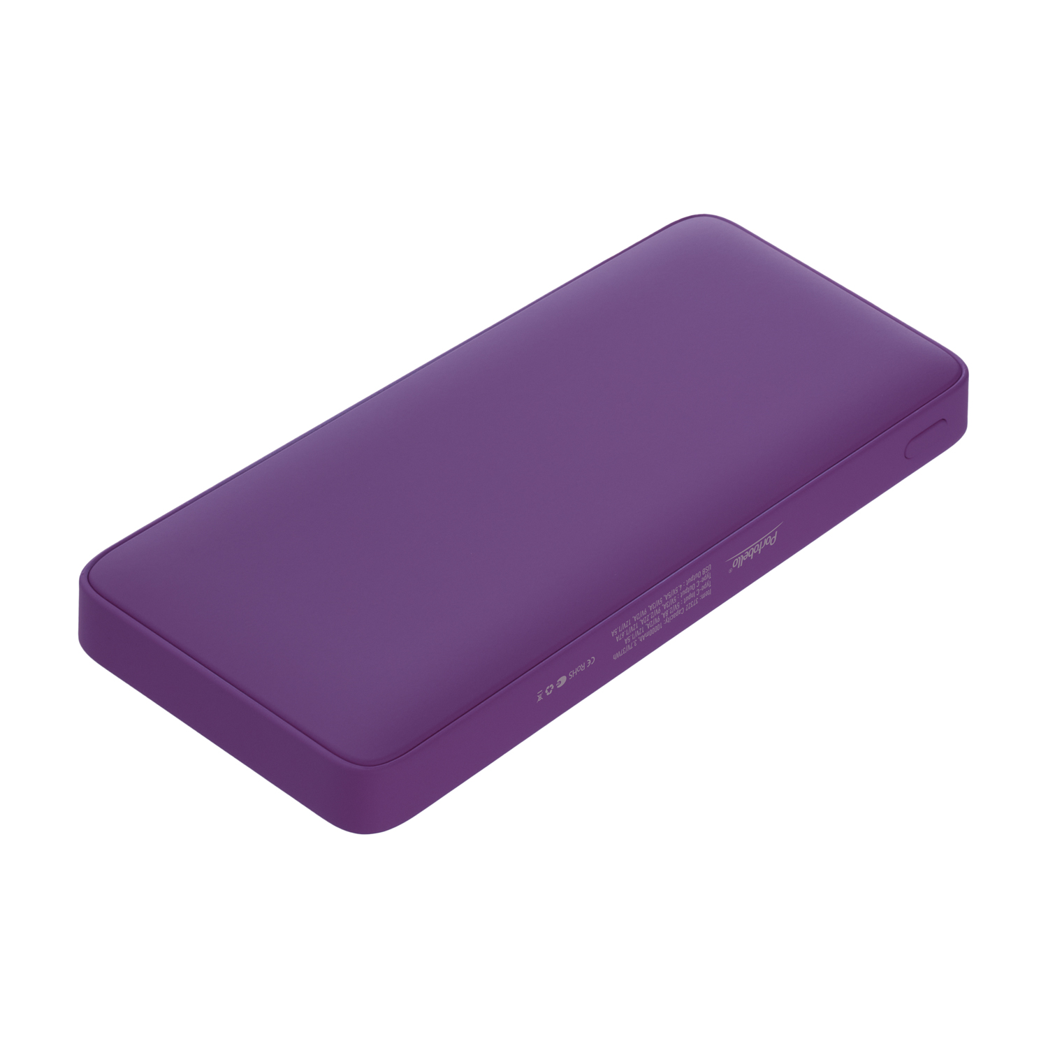 Внешний аккумулятор с подсветкой Ancor PD Plus 10000 mAh, фиолетовый / 
