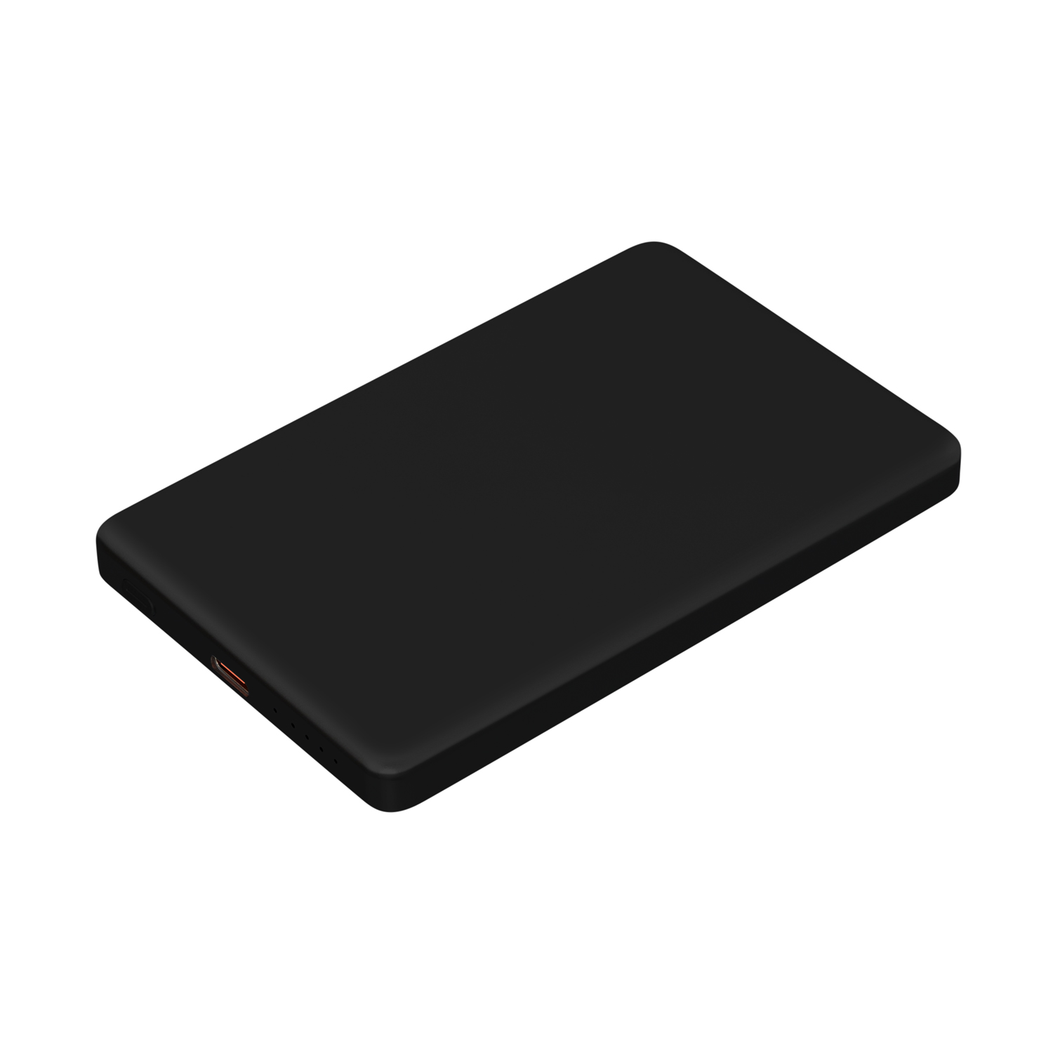 Внешний аккумулятор Atlantis PD 5000mAh с функцией беспроводной зарядки 15W, черный / 