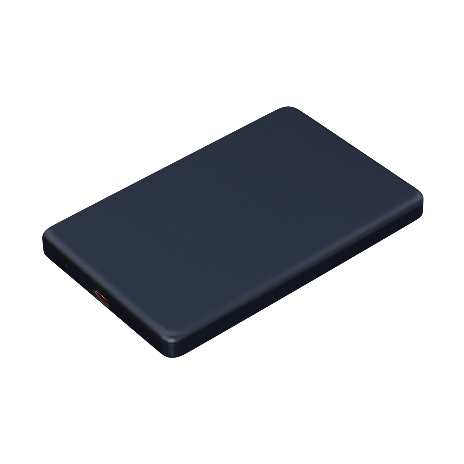 Внешний аккумулятор Atlantis PD 5000mAh с функцией беспроводной зарядки 15W, синий / 