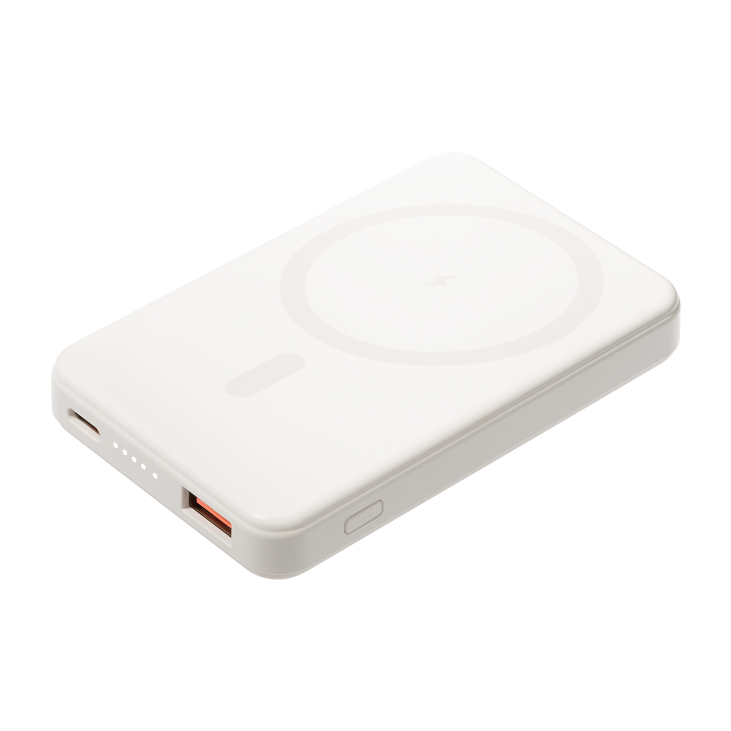 Внешний аккумулятор Largo PD 5000mAh с функцией беспроводной зарядки 15W, белый / 