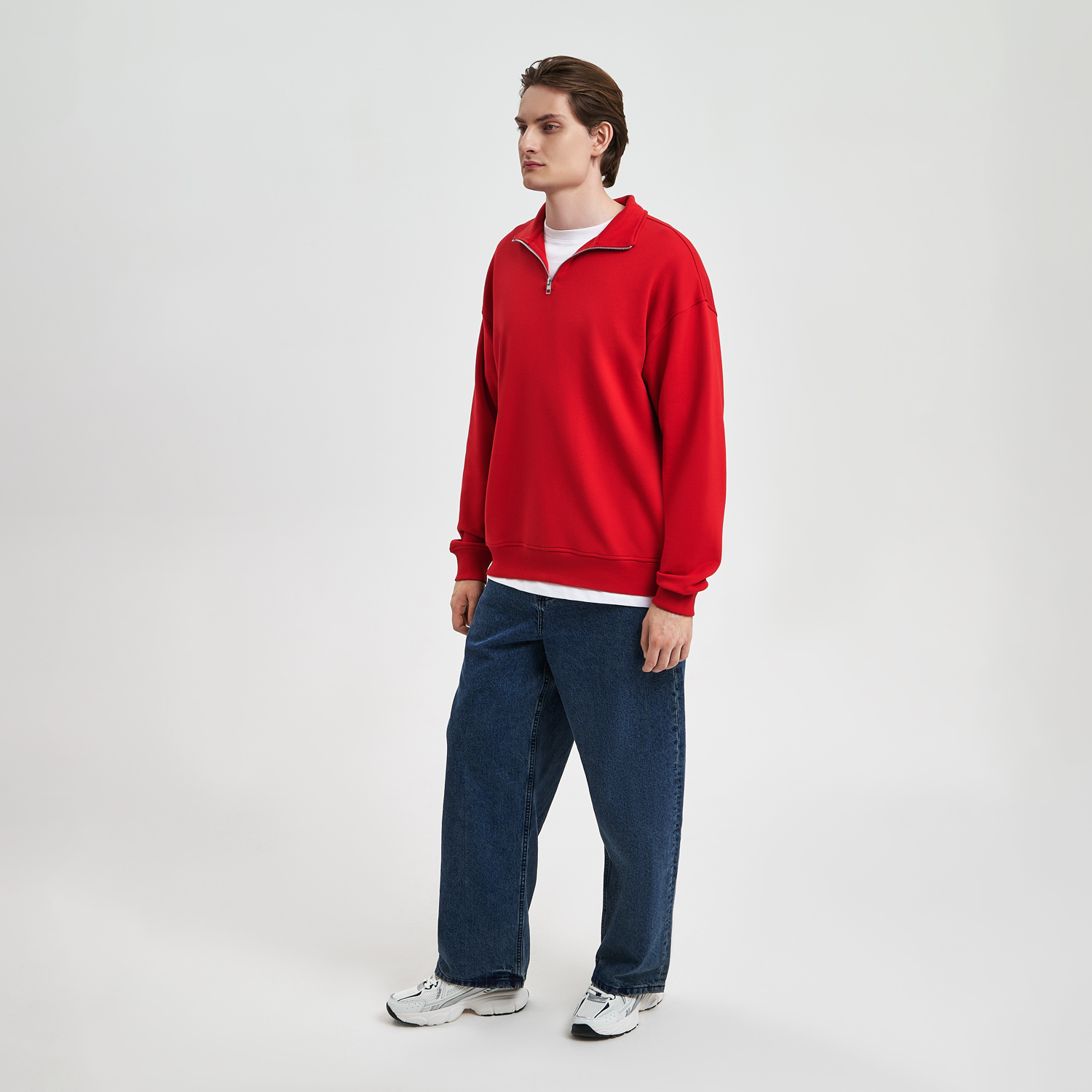Толстовка на молнии унисекс FLOW, красная, размер 3XL/4XL / 