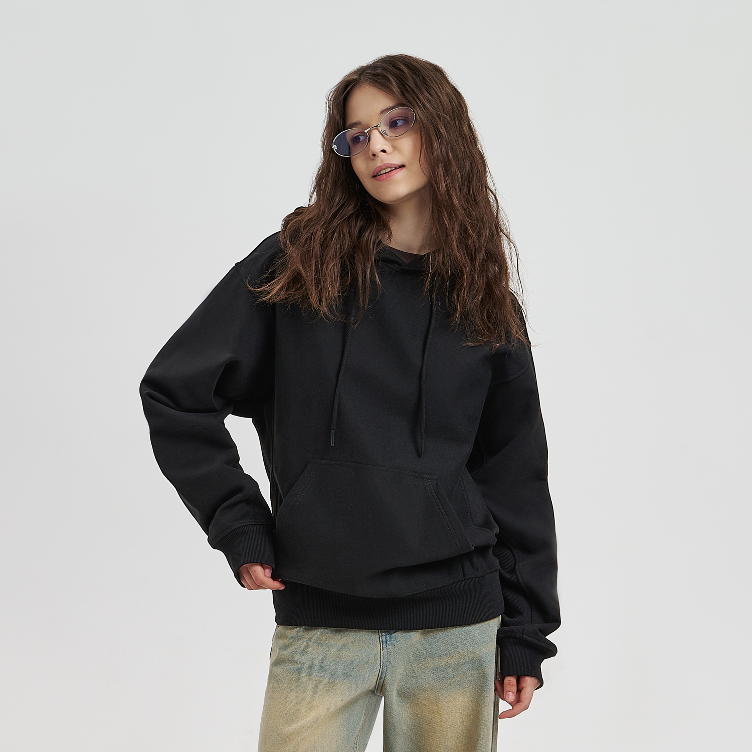 Худи релакс унисекс ADVENTURE, черный, размер XL/2XL / 
