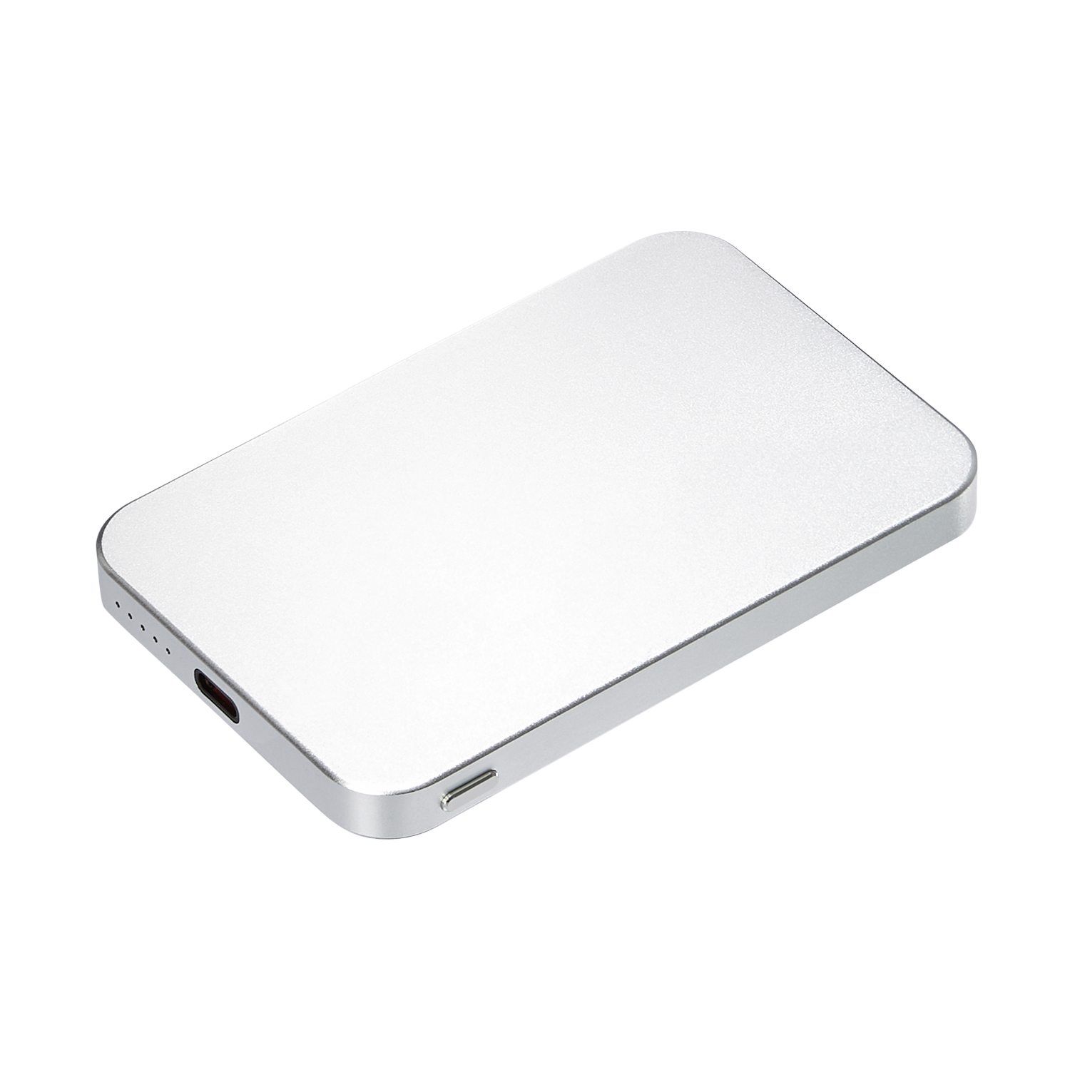Внешний аккумулятор Artex PD 5000mAh с функцией беспроводной зарядки 15W, серебряный / 