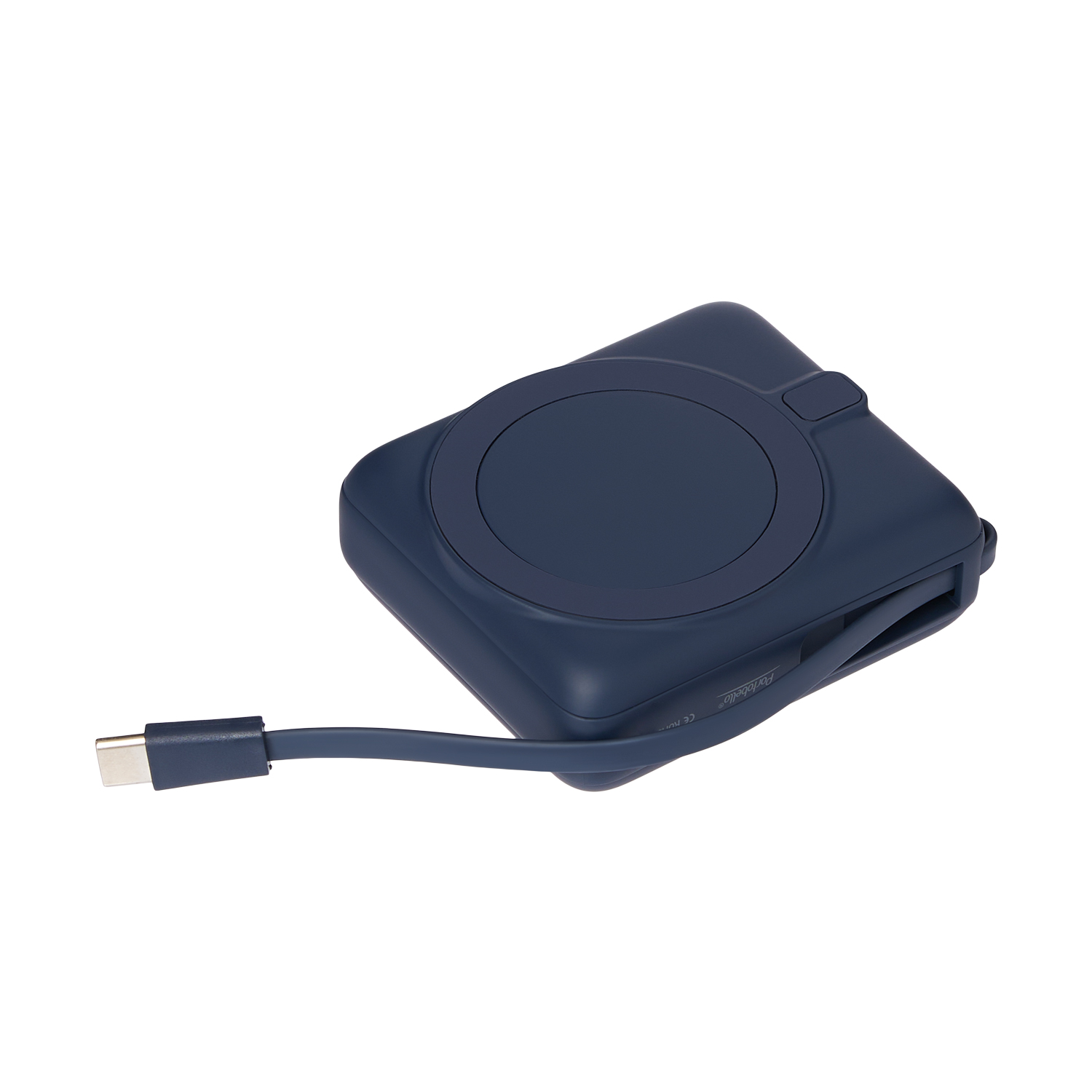 Внешний аккумулятор с подсветкой Ritter PD 10000mAh с функцией беспроводной зарядки 15W, синий / 