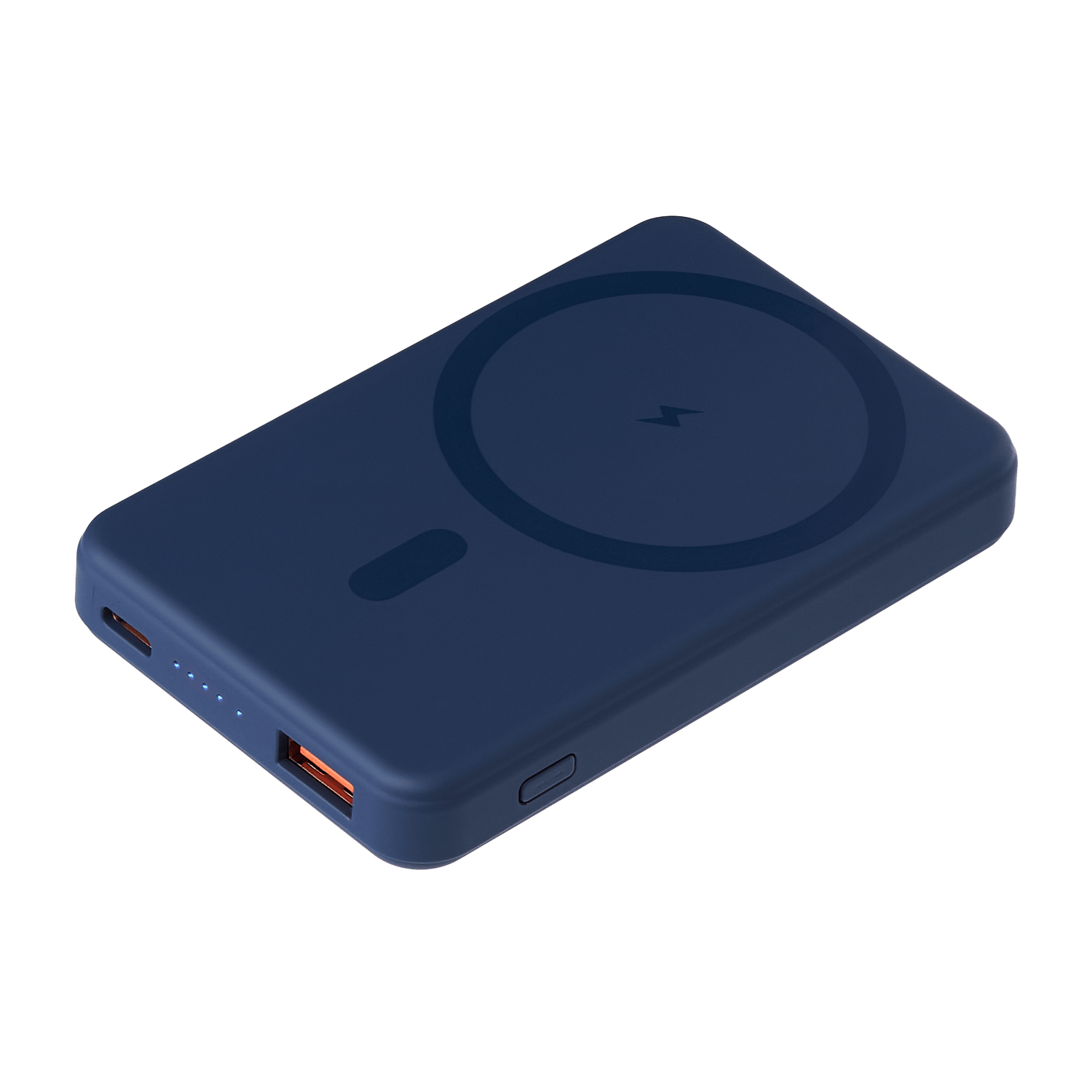 Внешний аккумулятор Largo PD 5000mAh с функцией беспроводной зарядки 15W, синий / 
