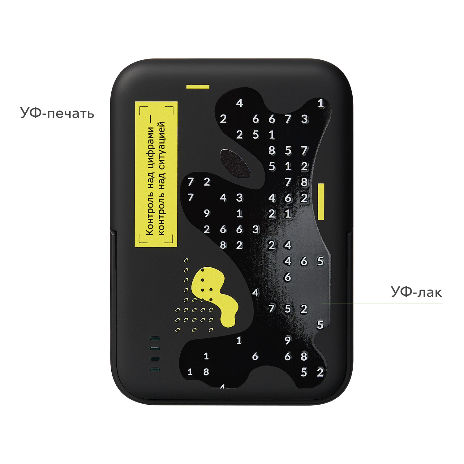 Внешний аккумулятор Union PD 10000mAh с функцией беспроводной зарядки 15W, черный / 