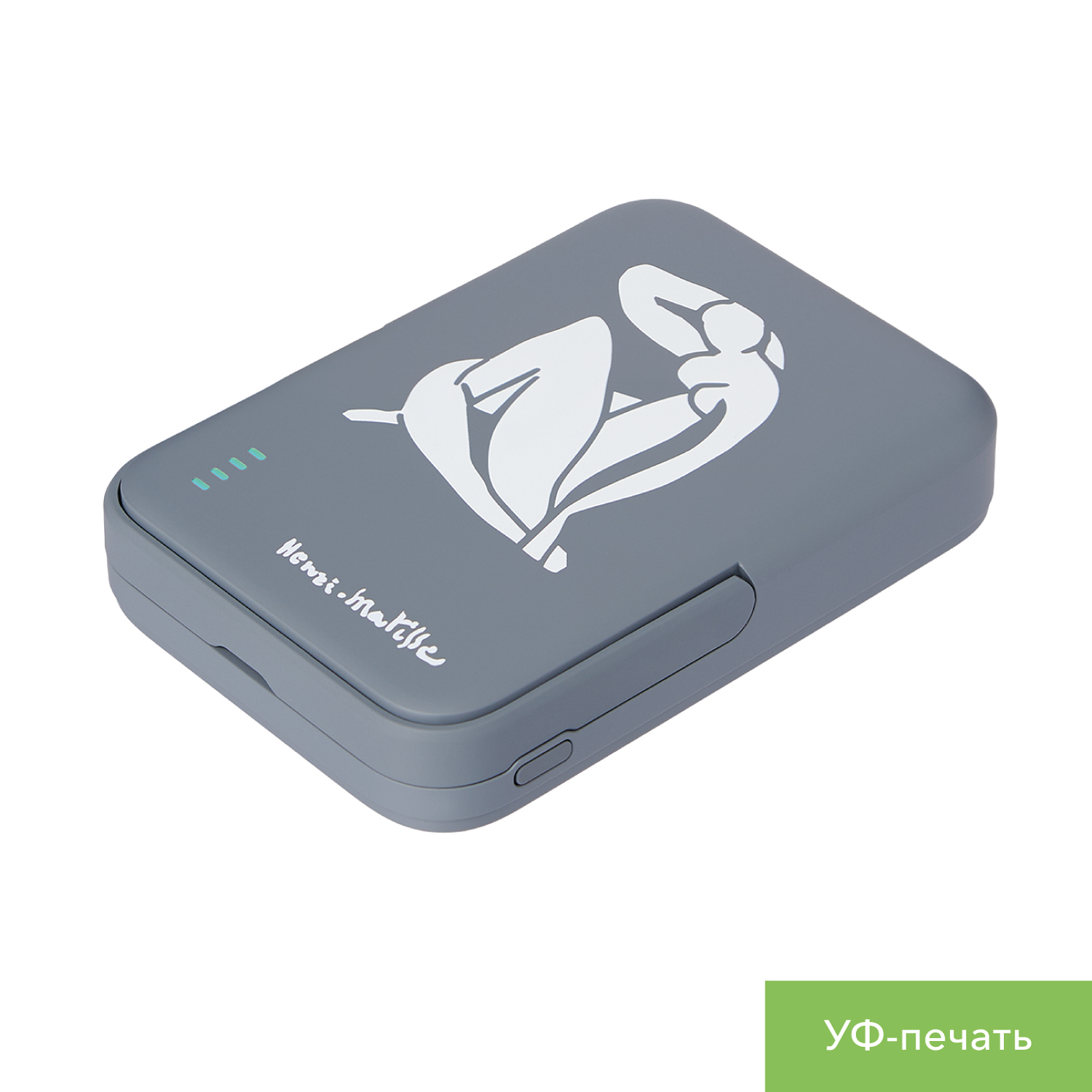 Внешний аккумулятор Union PD 10000mAh с функцией беспроводной зарядки 15W, серый / 