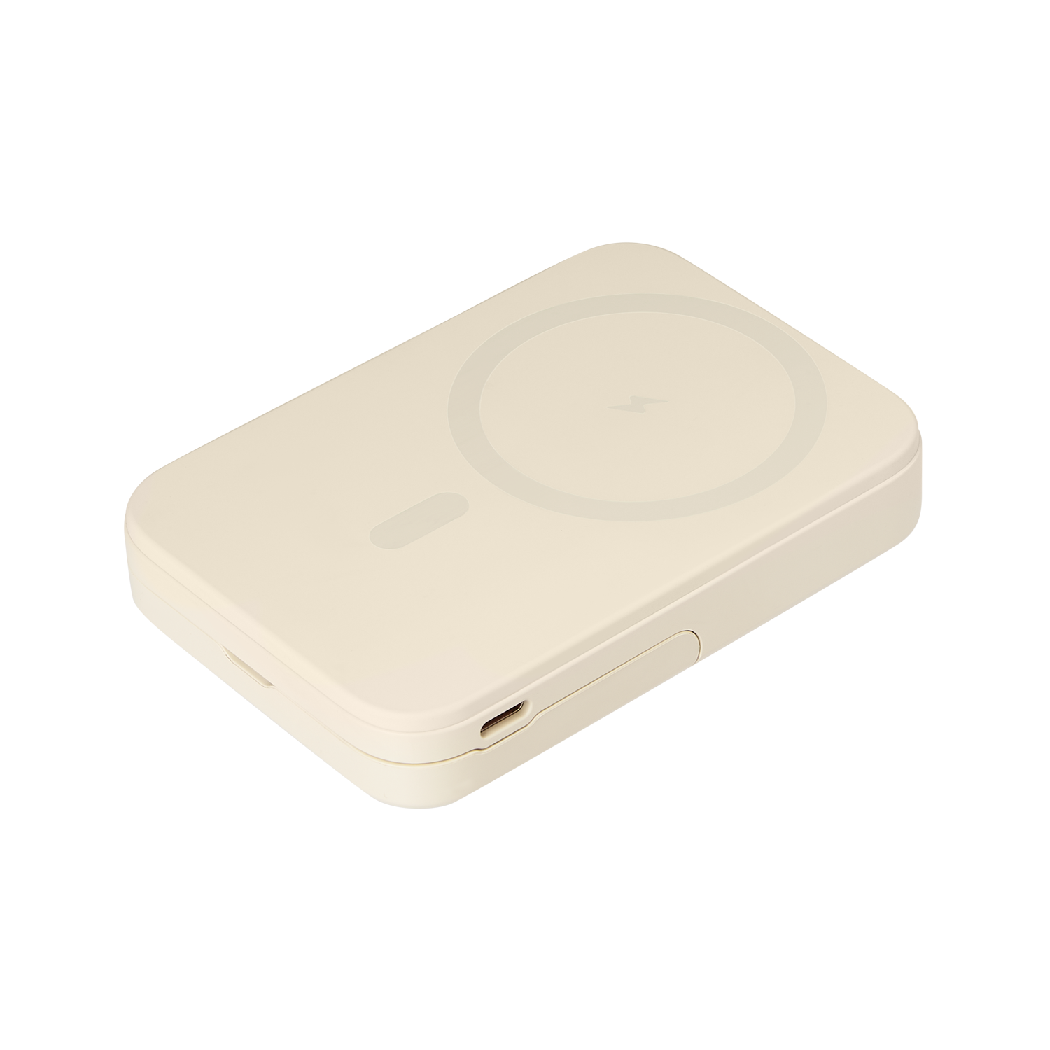 Внешний аккумулятор Union PD 10000mAh с функцией беспроводной зарядки 15W, бежевый / 