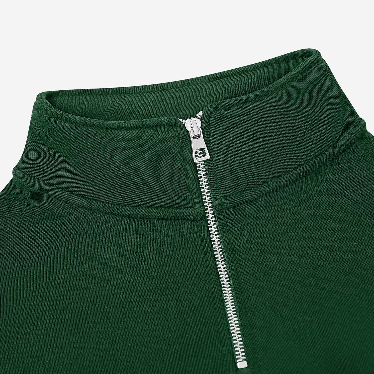 Толстовка на молнии унисекс FLOW, зеленая, размер 3XL/4XL / 