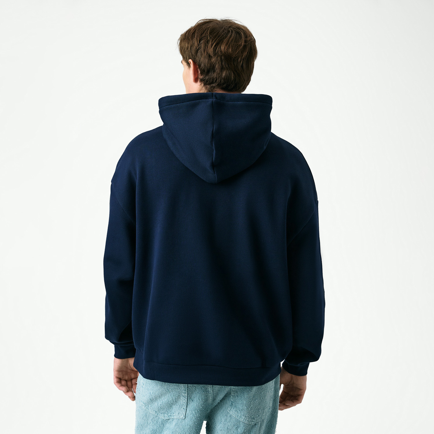 Худи релакс унисекс Баланс, с начесом, синий, размер 3XL/4XL / 