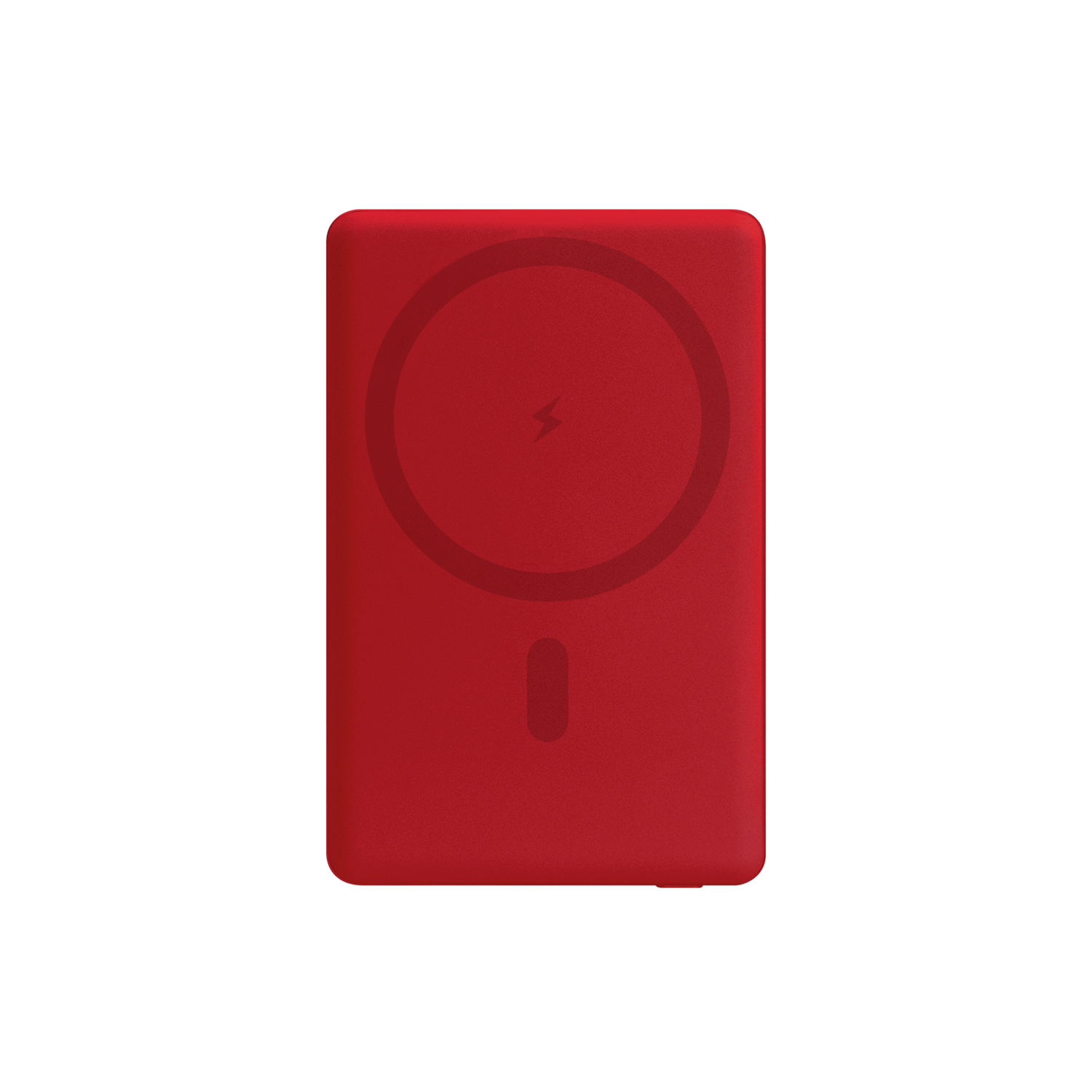 Внешний аккумулятор Атлантис Плюс PD (Atlantis PD Plus) 10000mAh с функцией беспроводной зарядки 15W, красный / 