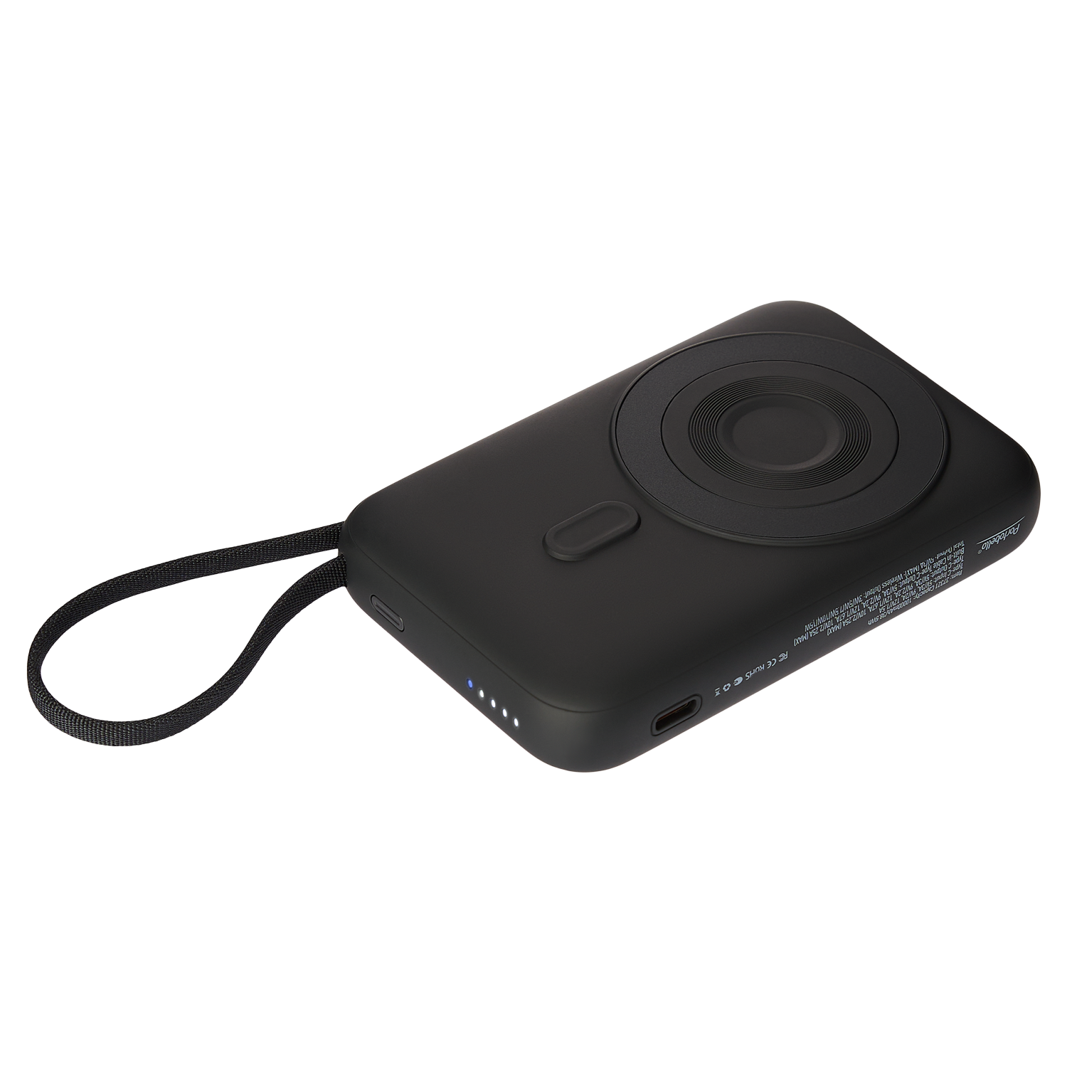 Внешний аккумулятор Комбо (Combo) 4-в-1 10000mAh с функцией беспроводной зарядки 15W, черный / 