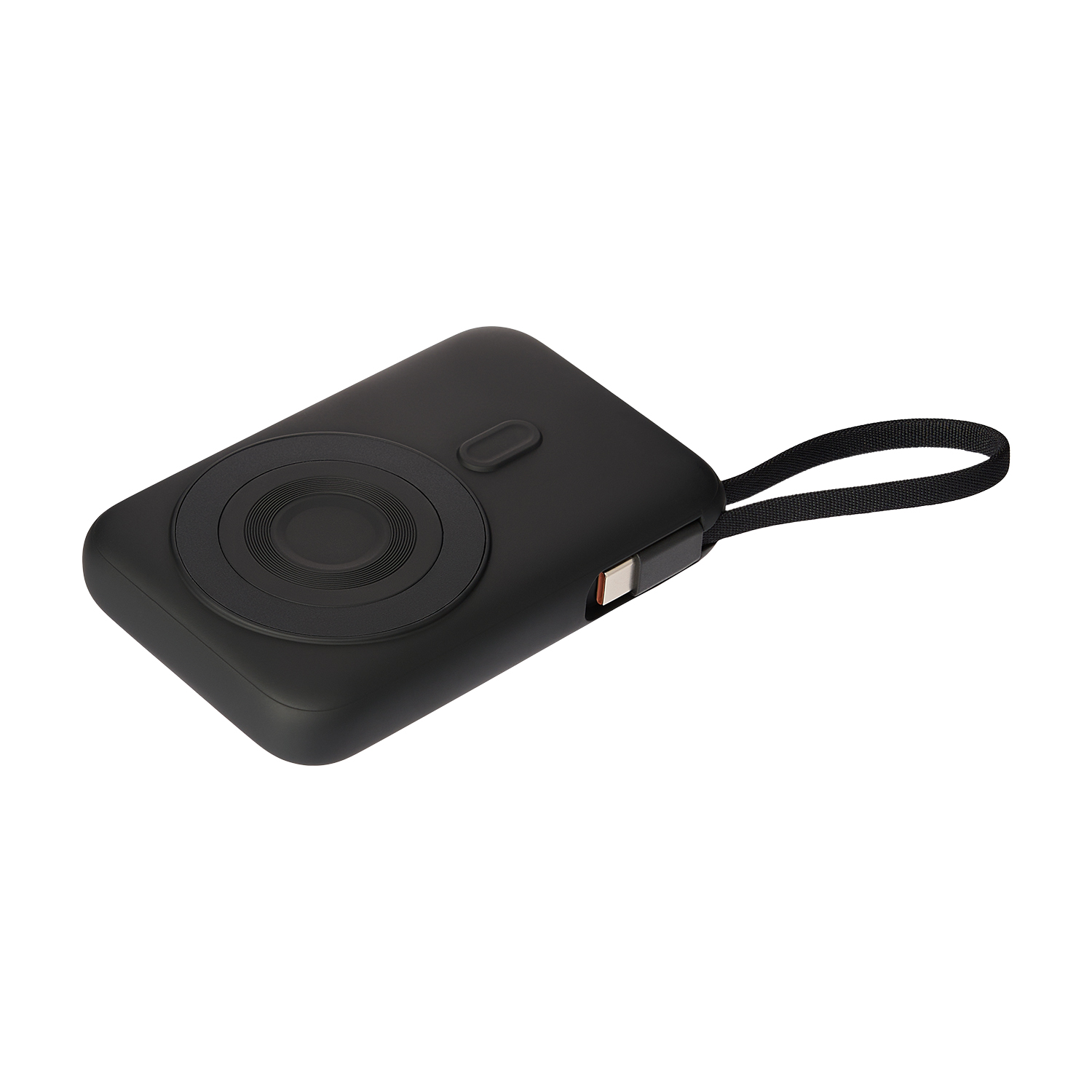 Внешний аккумулятор Комбо (Combo) 4-в-1 10000mAh с функцией беспроводной зарядки 15W, черный / 