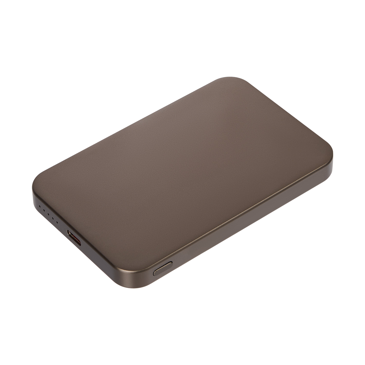 Внешний аккумулятор Артекс PD (Artex PD) 5000mAh с функцией беспроводной зарядки 15W, коричневый / 