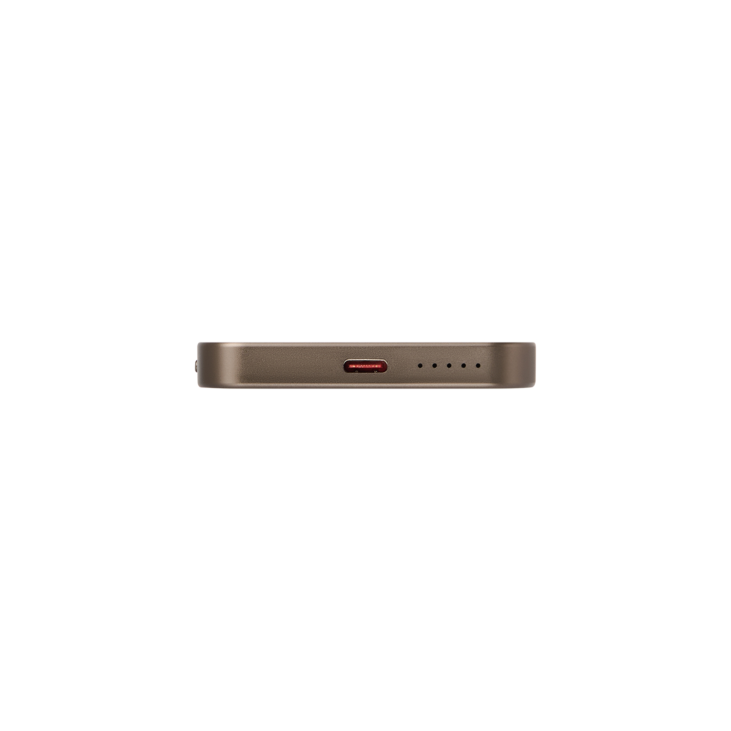 Внешний аккумулятор Артекс PD (Artex PD) 5000mAh с функцией беспроводной зарядки 15W, коричневый / 