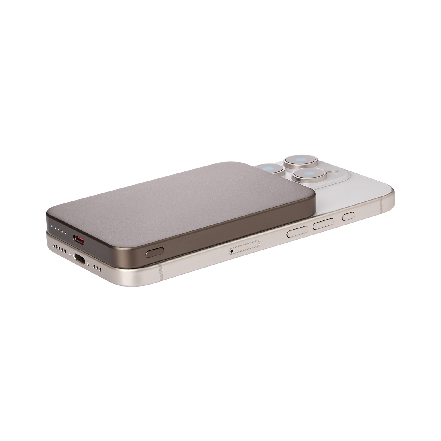 Внешний аккумулятор Артекс PD (Artex PD) 5000mAh с функцией беспроводной зарядки 15W, коричневый / 