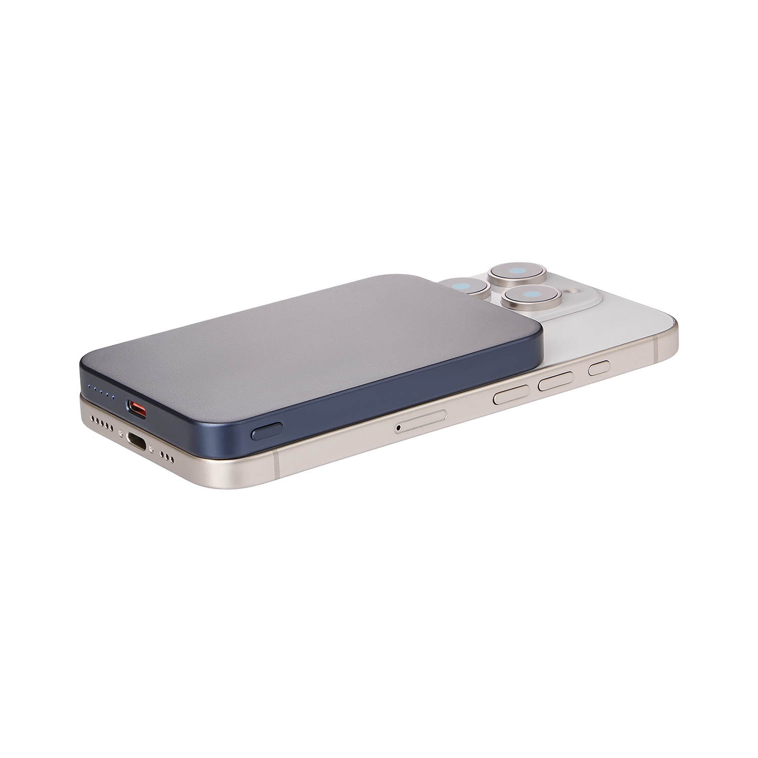 Внешний аккумулятор Артекс PD (Artex PD) 5000mAh с функцией беспроводной зарядки 15W, синий / 
