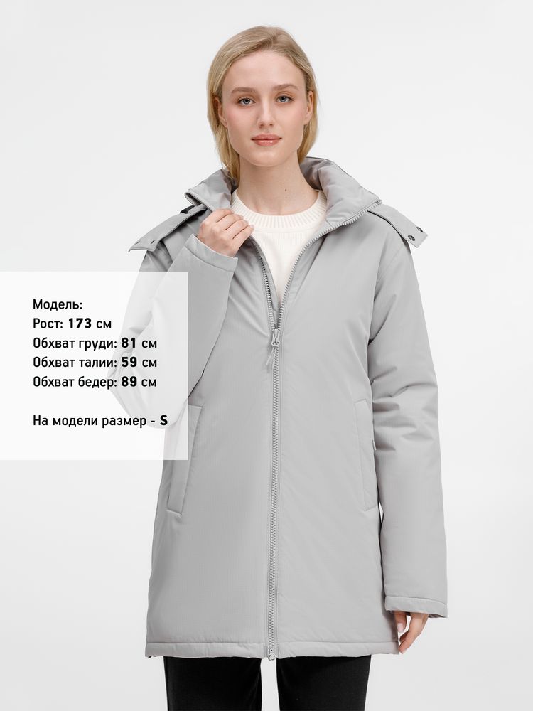 Куртка-парка унисекс Sfera, светло-серая / Миниатюра модельного (1000)