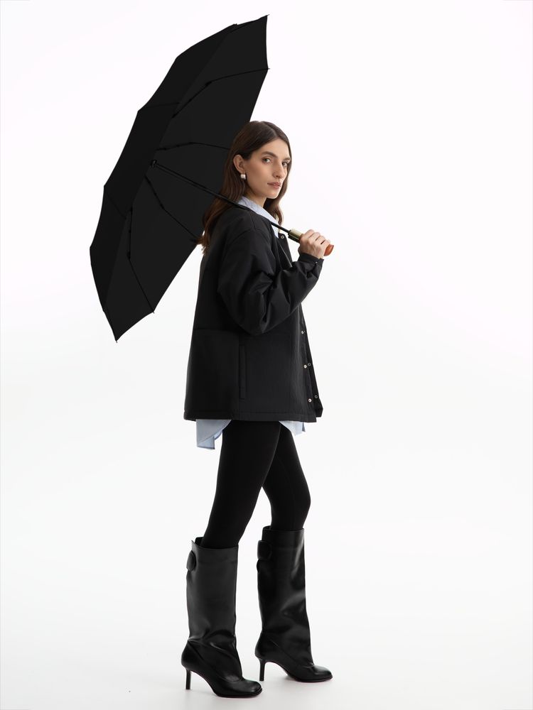 Зонт складной Cloudburst, черный / Миниатюра модельного (1000)