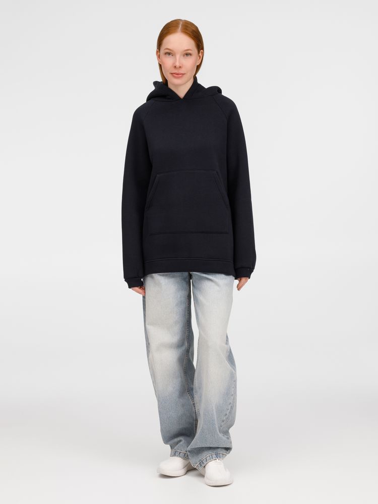 Худи унисекс оверсайз Easy Street, темно-синее / Миниатюра модельного (1000)