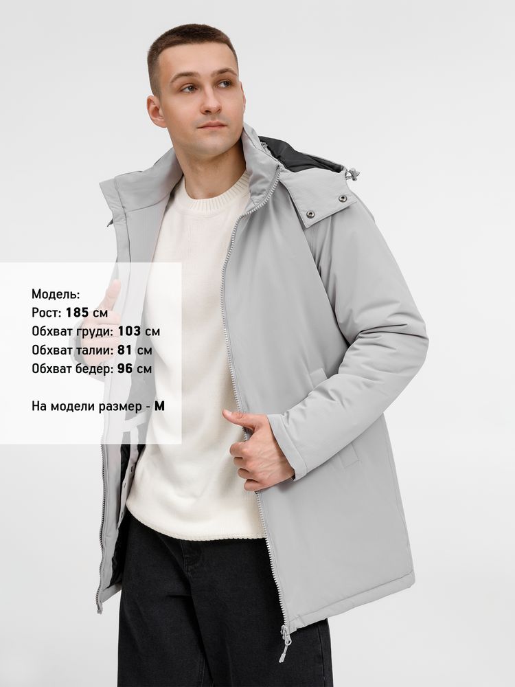 Куртка-парка унисекс Sfera, светло-серая / Миниатюра модельного (1000)