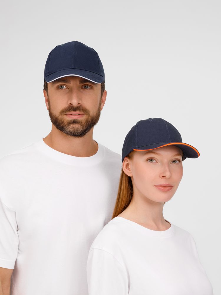 Бейсболка Buffalo, темно-синяя с белым / Миниатюра модельного (1000)