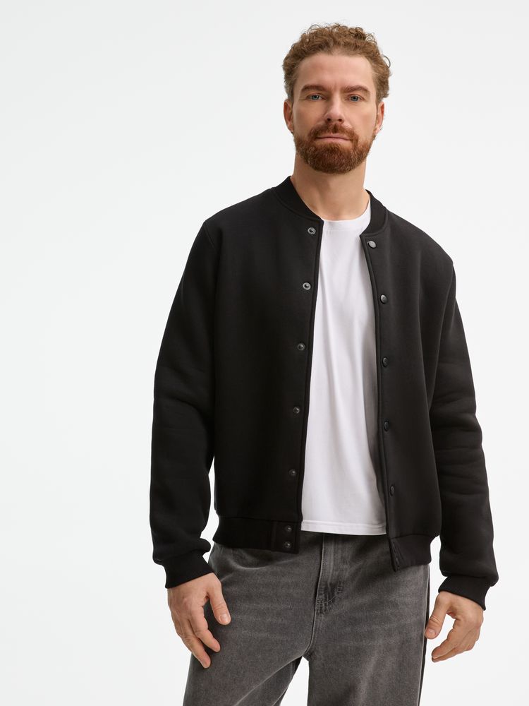 Бомбер унисекс AtmosWear, черный / Миниатюра модельного (1000)