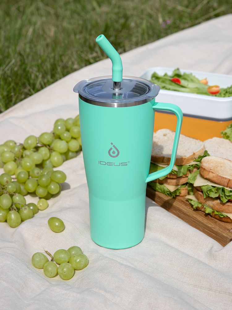 Термостакан Kasumigaoka, бирюзовый / Миниатюра имиджевого (1000)