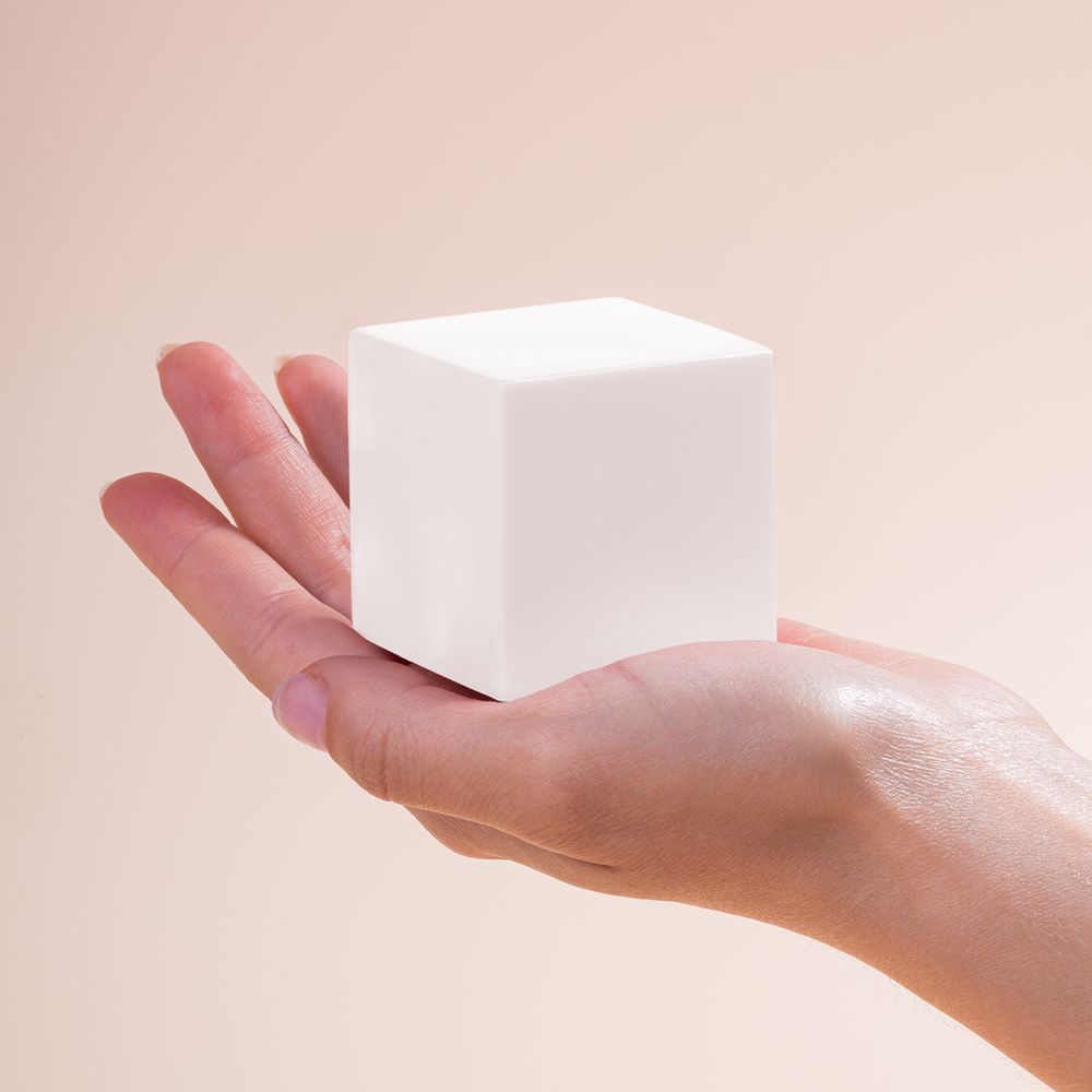 Антистресс «Кубик», белый / Миниатюра имиджевого (1000)