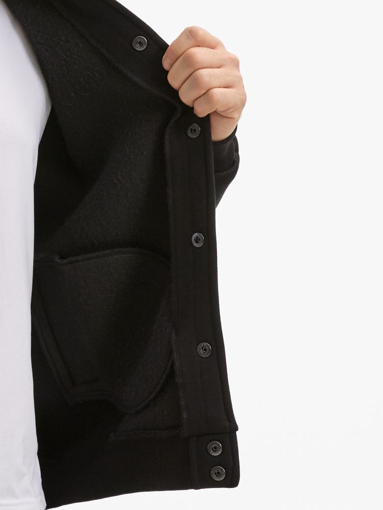 Бомбер унисекс AtmosWear, черный / Миниатюра модельного (1000)