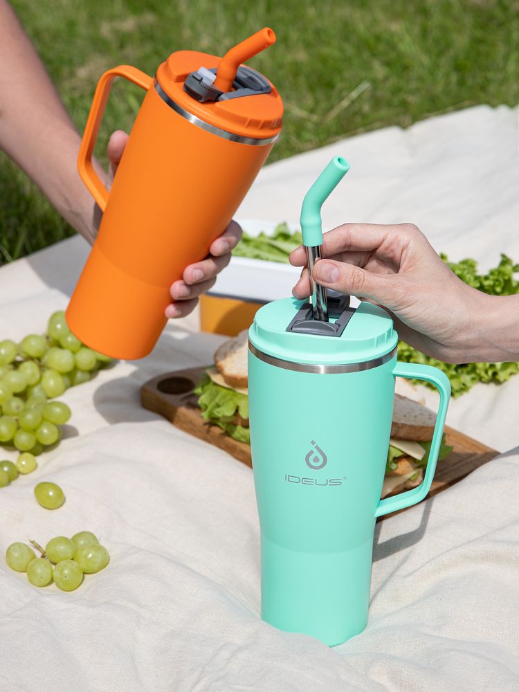 Термостакан Kasumigaoka, бирюзовый / Миниатюра имиджевого (1000)