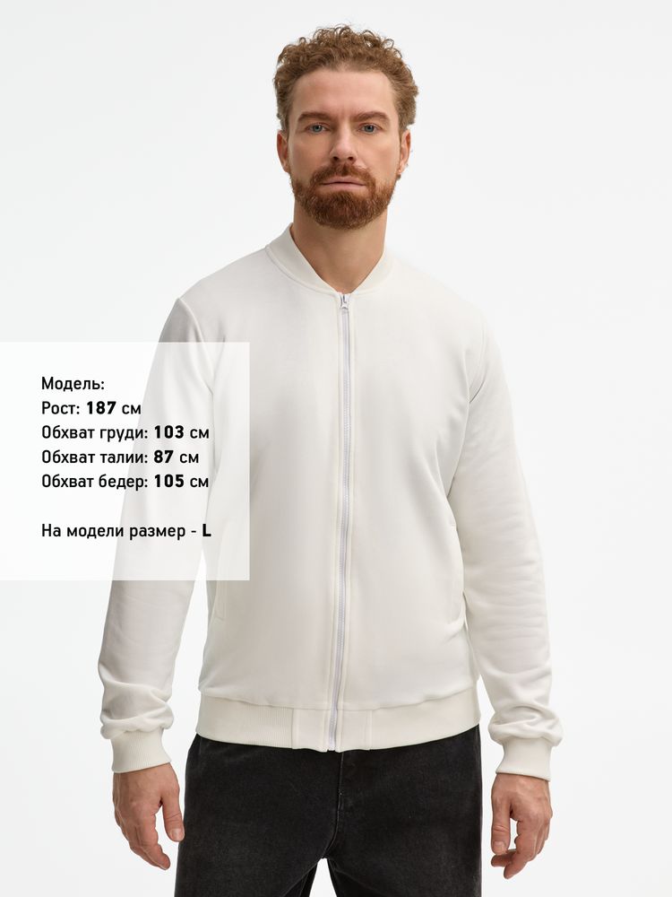 Бомбер унисекс Townie, молочно-белый / Миниатюра модельного (1000)