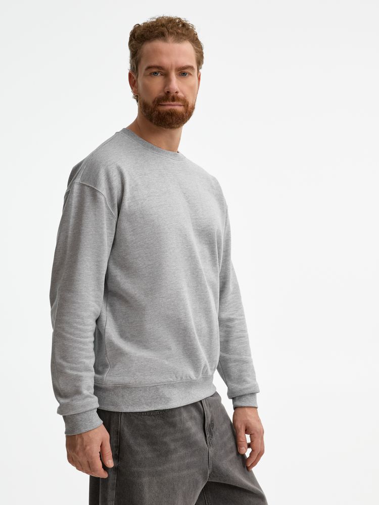 Свитшот унисекс Columbia, серый меланж / Миниатюра модельного (1000)